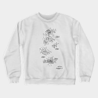 Boat Manoeuvring Vintage Patent Hand Drawing Crewneck Sweatshirt